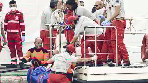 Italian firefighters (AP)