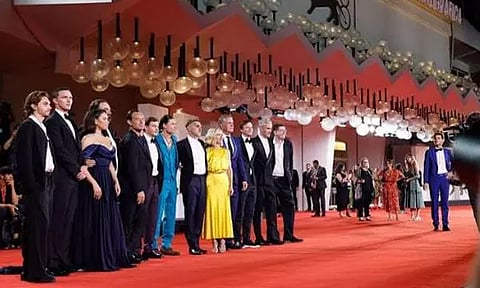 Team 'The Order' at Venice Film Festival (Photo: Instagram/@labiennale)