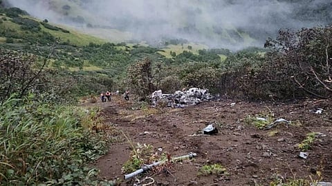 Image from the crash site (Reuters)