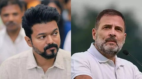 Vijay and Rahul Gandhi&nbsp;