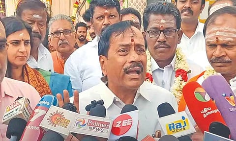 Senior BJP leader H Raja&nbsp;