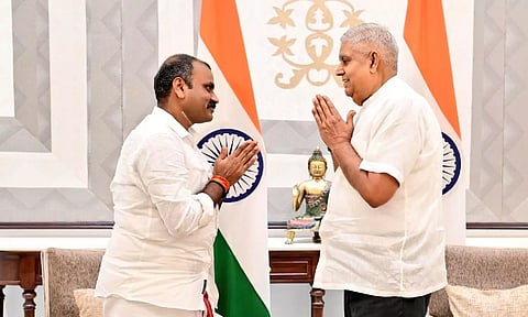 &nbsp;Union minister L Murugan met Vice President Jagdeep Dhankhar