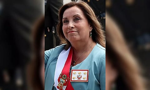 Peruvian President Dina Boluarte