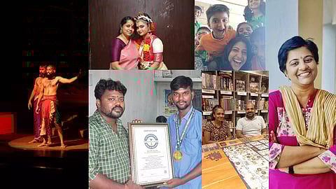 Pictures of people with their gurus&nbsp;