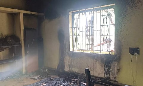K’taka cop saved from fire; suicide bid suspected
