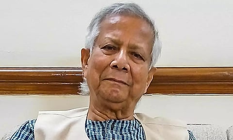 Muhammad Yunus, the head of Bangladesh's interim government (PTI)