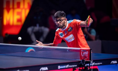 UTT 2024 player in action (IANS)