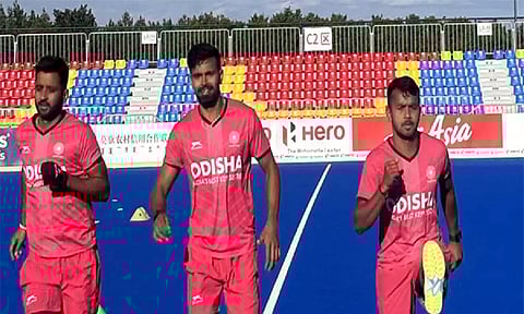 Team India trains in Moqi