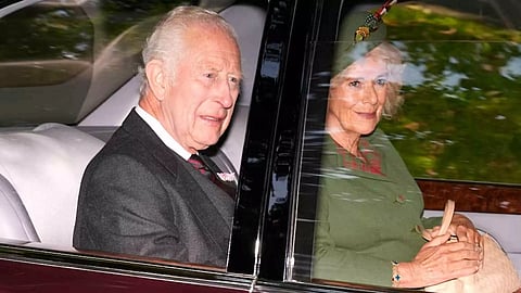 King Charles and his wife Camilla (AP)