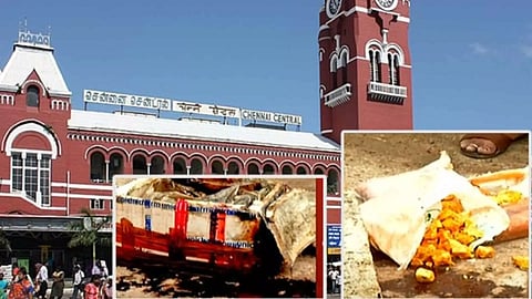 Central railway station and stale food (Thanthi Tv)