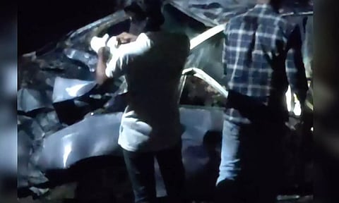 Visual from the spot (Thanthi tv)