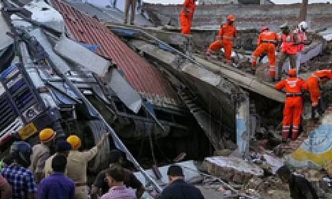 Visual from Lucknow building collapse