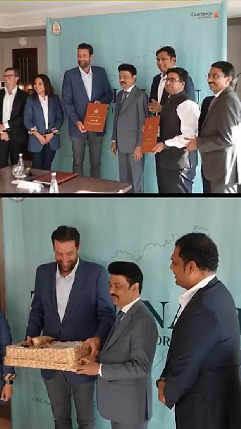 Tamil Nadu CM MK Stalin signs MoU with Jabil officials in USAâ€™s Chicago