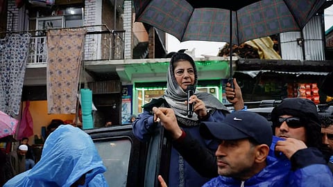 Mehbooba Mufti, former chief minister of Jammu and Kashmir and President of Peoples Democratic Party (Reuters)&nbsp;