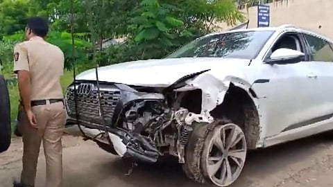 Damaged Audi Car (PTI)
