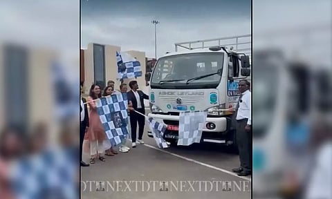 Electric vehicles were flagged off for The Tech Trial Run III (Manivasagan N)