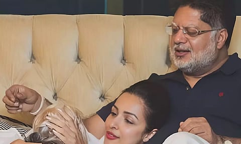 &nbsp;Malaika Arora and her father Anil Arora (Instagram)