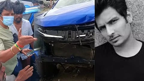 Image from the accident spot, Jiiva (Daily Thanthi, Instagram)