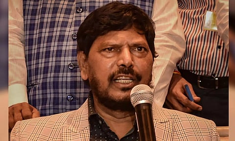 &nbsp;Union Social Justice Minister Ramdas Athawale (PTI)