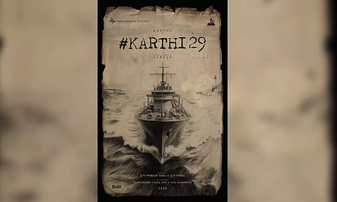 Karthi 29 announcement poster (Photo: X-@DreamWarriorpic)