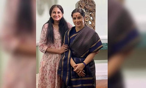 (L-R) Costume designer Anu Parathasarathy; actress Vidya Balan