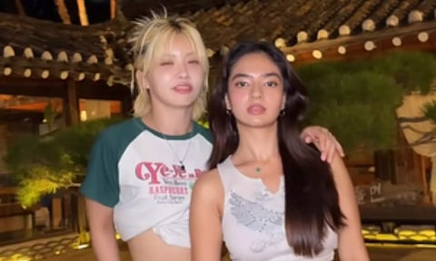 Actress Anushka Sen and South Korean Dancer Aiki (IANS)