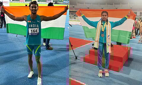 Athlete DM Jayaram; Athlete Laxmipriya Kisan