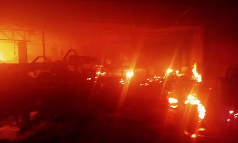Fire erupts at coir mill in Namakkal, goods worth Rs 3 crore destroyed