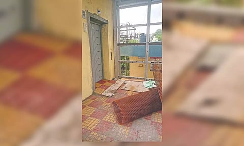 The Hindu College railway station where the lift is not working causing inconvenience to commuters