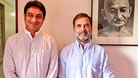 Congress leader Rahul Gandhi with Uday Bhanu Chib