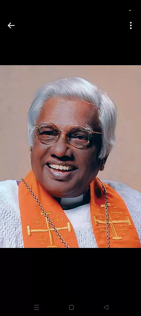 Ezra Sargunam, founder Bishop of the Evangelical Church of India (ECI).