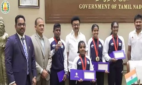 A visual from felicitation ceremony (ANI)