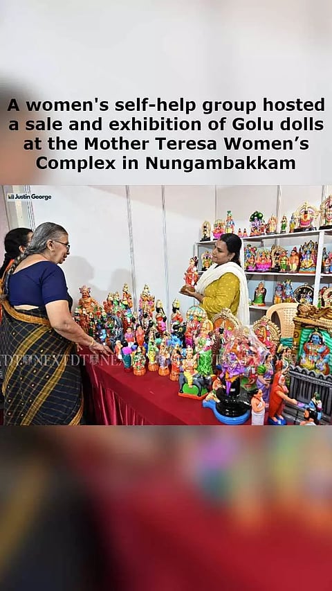 A women's self-help group hosted a sale and exhibition of Golu dolls at the Mother Teresa Womenâ€™s Complex in Nungambakkam