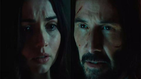 Ana de Armas, Keanu Reeves (screengrab)