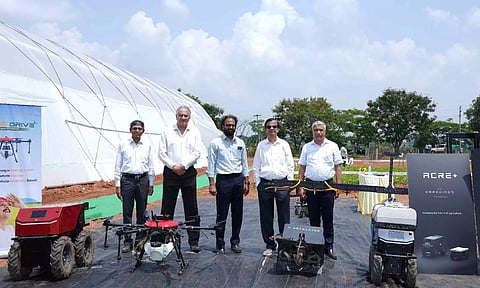 (L-R) Dr. Amit Rastogi, EVP &amp; Chief Technology Officer; Amir Alvi, Chief Operating Officer; G. Babu, Vice President &amp; Head of Retail Business;&nbsp; S. Sankarasubramanian, Managing Director &amp; Chief Executive Officer; Madhab Adhikari, VP &amp; Head– Sales &amp; Marketing (Fert &amp; SSP)