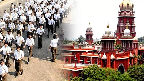 Rashtriya Swayamsevak Sangh march; Madras High Court