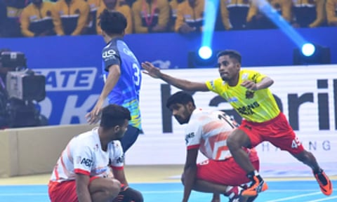 During the game (IANS)