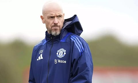 Manchester United manager Erik ten Hag (AP)