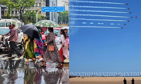 Rains; Rehearsal of IAF's Air Show (Photo: Vishal Nagaraj)