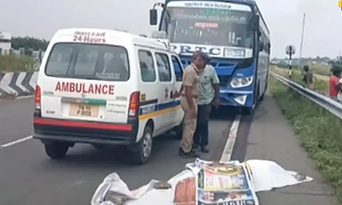 Visual from the spot (Thanthi TV)