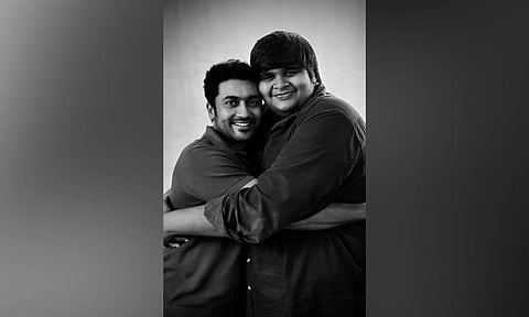 Actor Suriya and Director Karthik Subbaraj (X)
