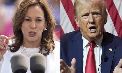 Kamala Harris; Donald Trump (AP)