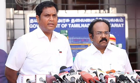 T R B Rajaa and Thangam Thennarasu (Credits: X)