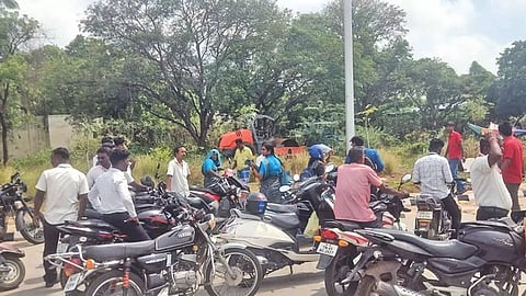 Airport staff stage protest on Thursday