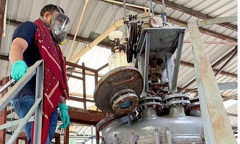 MD drug and its raw materials valued at Rs 1,814 crore seized from a factory in Madhya Pradesh's Bhopal (PTI)