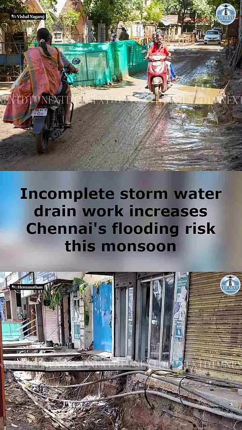 Incomplete storm water drain work increases Chennai's flooding risk this monsoon