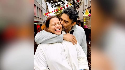 Madhavan with his wife