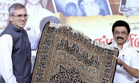 Chief Minister M K Stalin with Omar Abdullah