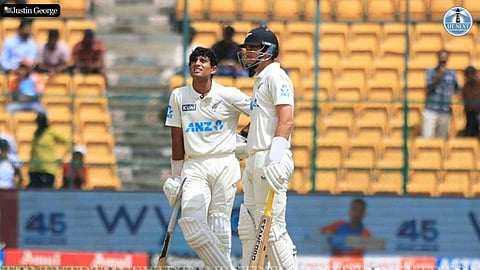 Rachin Ravindra and Tim Southee&nbsp;