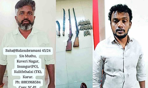 Tiruchy cops nab gang with guns, country bombs; foil murder plan